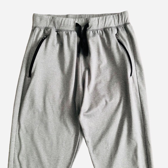 ZELOS Athletic Joggers Sweat Pants Gray with Zip Pockets Men’s Size Small - Picture 3 of 8